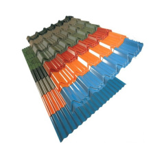 China Supplier DX51D Hot Dipped Galvanized Corrugated Steel Roofing Sheet Roof Tile Glazed tile